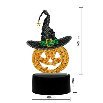 

Halloween Pumpkin Diamond Painting 5D Night Light Lamp DIY Diamond Mosaic Embroidery Cross Stitch Christmas Gift Home Decor