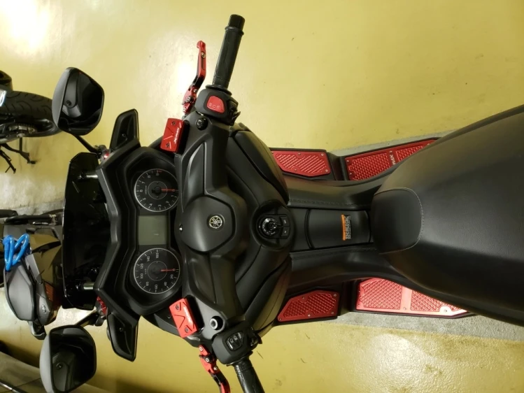 Для YAMAHA XMAX X-MAX 300 XMAX 250- аксессуары для мотоциклов xmax коврики ЧПУ подножка подножки алюминиевый сплав педаль пластина