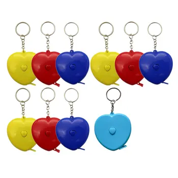 

10 Pcs Measure Tool Heart-shaped Soft Body Measuring Tape for Outdoor