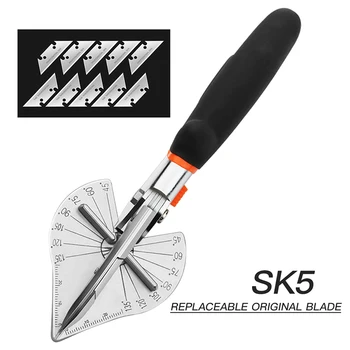 

Angle Shear 45 Degree To 135 Degree Miter Cutter Hand Shear Multifunctional PVC PE Plastic Pipe Scissors with replace blades