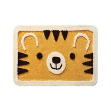 Милый домашний коврик у входной двери Впитывающее микроволокно с принтом кота из мультфильма Высокий Низкий плюшевый коврик для ванной нескользящий задний коврик для ног напольный ковер