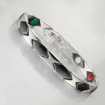 

Healing Energy 5 in 1 Magnetic black Ceramic Bracelets for Women Gifts for Valentine's Day