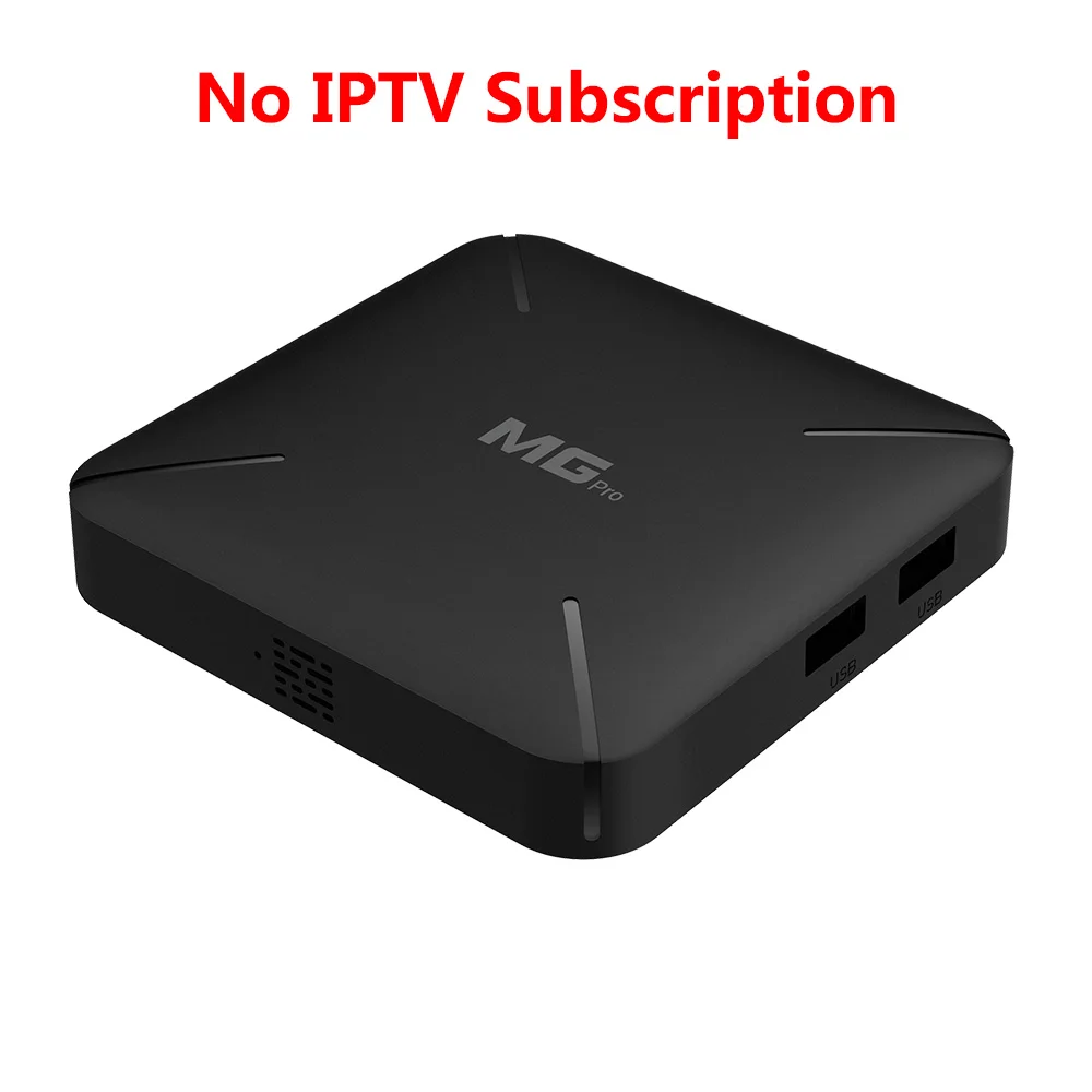 MG PRO Linux Smart tv Box с 1 год IP tv подпиской для Italia Франция испанско-португальский Nederland Польша арабский, английский Канада - Цвет: NO IPTV