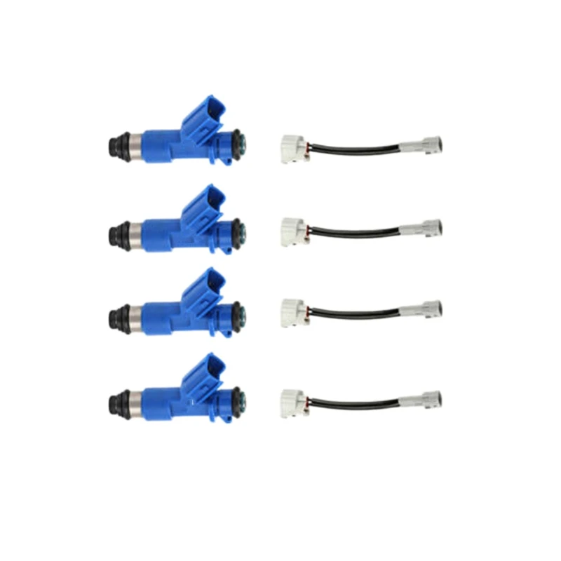 

4Pcs 410Cc Fuel Injectors with Plug & Play Adapters for Denso Honda Acura RDX 16450-RWC-A01