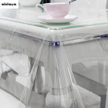 

Ultra-thin Sagging PVC Tablecloth Transparent Plastic Soft Glass Tablecloth PVC Coffee Mats Waterproof And Oil Wash Free