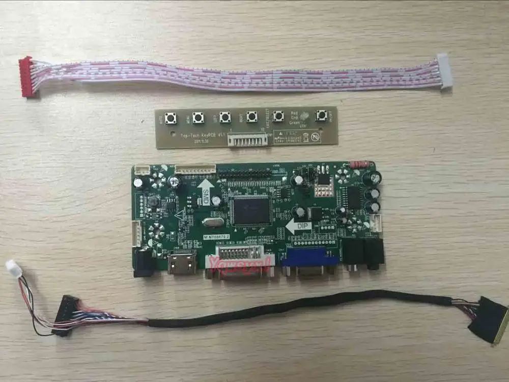 Hdmi + Vga + Dvi + Audio Nt68676 para 15 Yqwsyxl Controlador Board Polegada Ltn156at17 Ltn156at02 Ltn156at24 Lp156wh2 Painel Lcd m. - Imagem 4