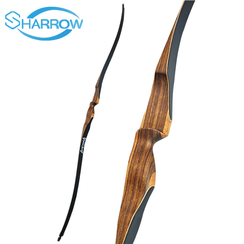 Arc Traditionnel AF Archery Tatar, Récurvé, Noir, Fait Main, 54", Bambou, Pour Homme