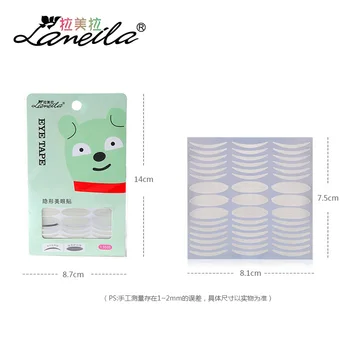 

Self-Adhesive Breathable Eyelid Stickers Single Side Hidden Beautiful Eyes Stickers Fiber Block Glue 135 Back Hybrid A454