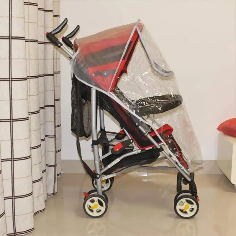 

Baby Pushchairs Rain Cover High Landscape Stroller Raincoat Wind Dust Shield Necessary Baby Outdoor Stroller Accessories