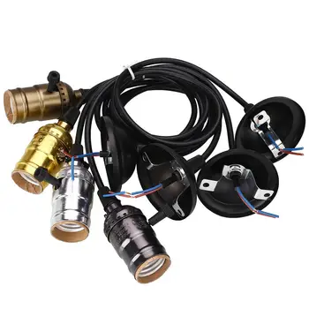

Retro Pendant Lamp Light Droplight Holder 0.8M With Switch 110V-220V Bedroom Bar
