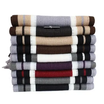 

Fringe men's striped business scarf striped autumn and winter new striped men's scarf striped scarf men's shawl scarf