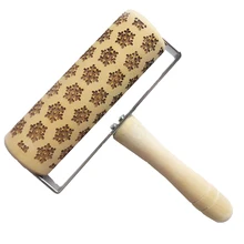 Главная рельефная булавка для выпечки печенья деревянные булавки для выпечки рельефное печенье большая Снежинка