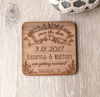 

Save the date magnets, wedding save the dates, wooden save the date magnets, engraved wedding magnets, rustic save the dates