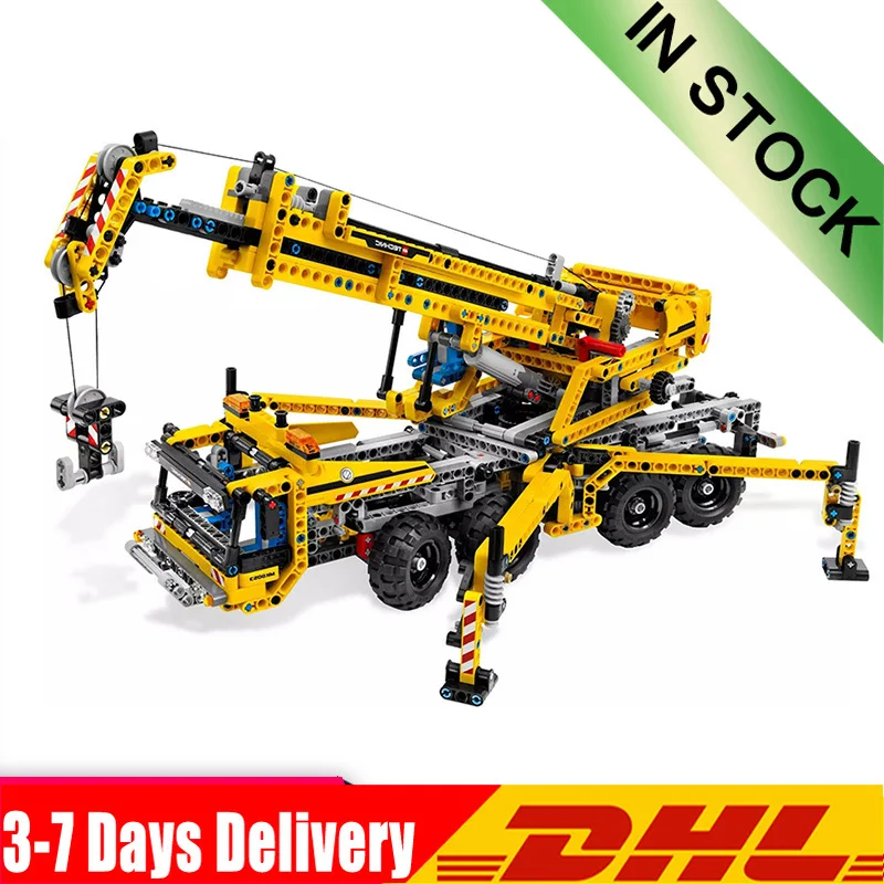 

IN Stock 20040 Technic Mechanical The Moving Mobile Crane Educational Building Blocks Bricks Toy Model Compatible LegoINGly 8053