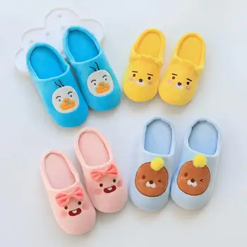 

Kakao Slippers Women Winter Home Slippers Cartoon Non-slip Soft Winter Warm House Slippers Indoor Bedroom Lovers Couples Floor