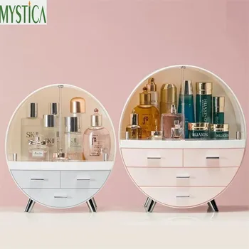 

Home Fashion Drawer Makeup Storage Box Bathroom Brush Lipstick Holder Desktop Acrylic Jewelry Cosmetic Skin Care Organizer Rack