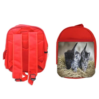 

RED backpack KITTENS SO CUTE backpack rucksak