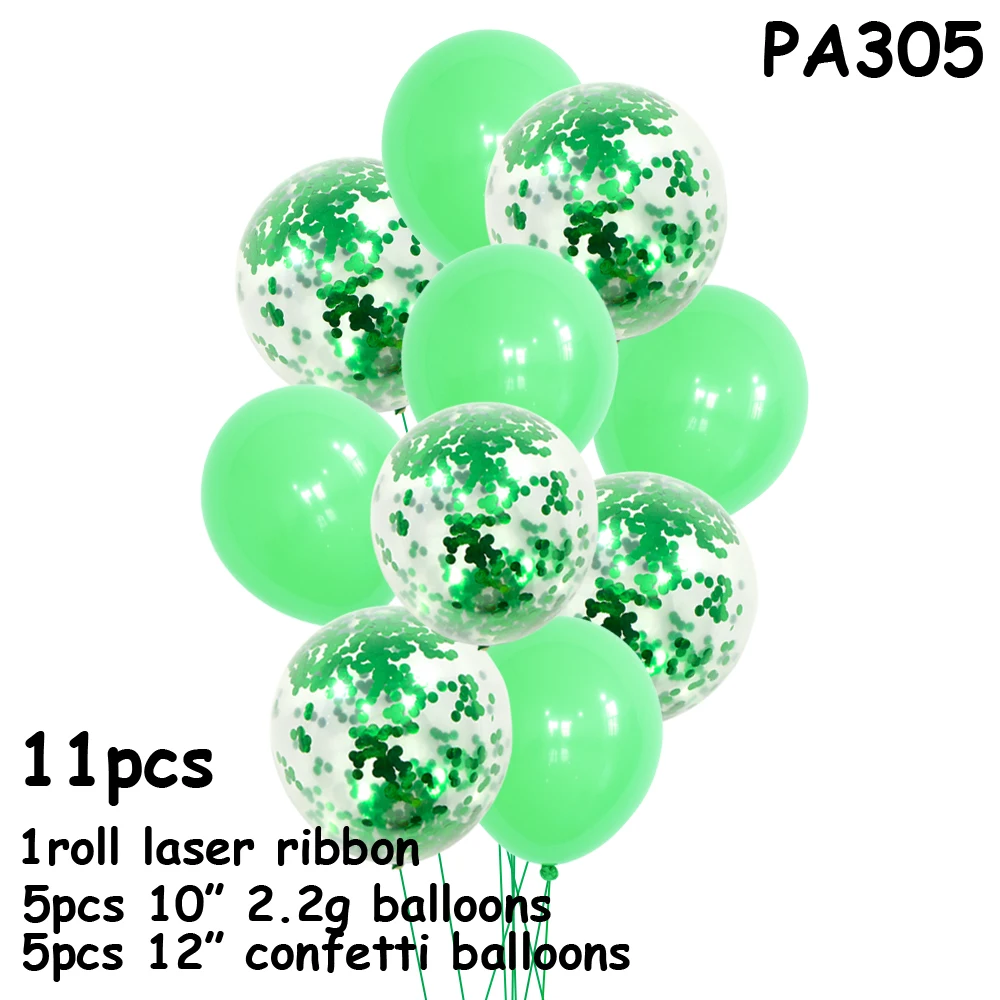 10 шт Металлические латексные шары конфетти набор воздушных шаров для свадьбы День рождения праздничные украшения: воздушные шары для детского душа гелиевые шары - Цвет: PA305