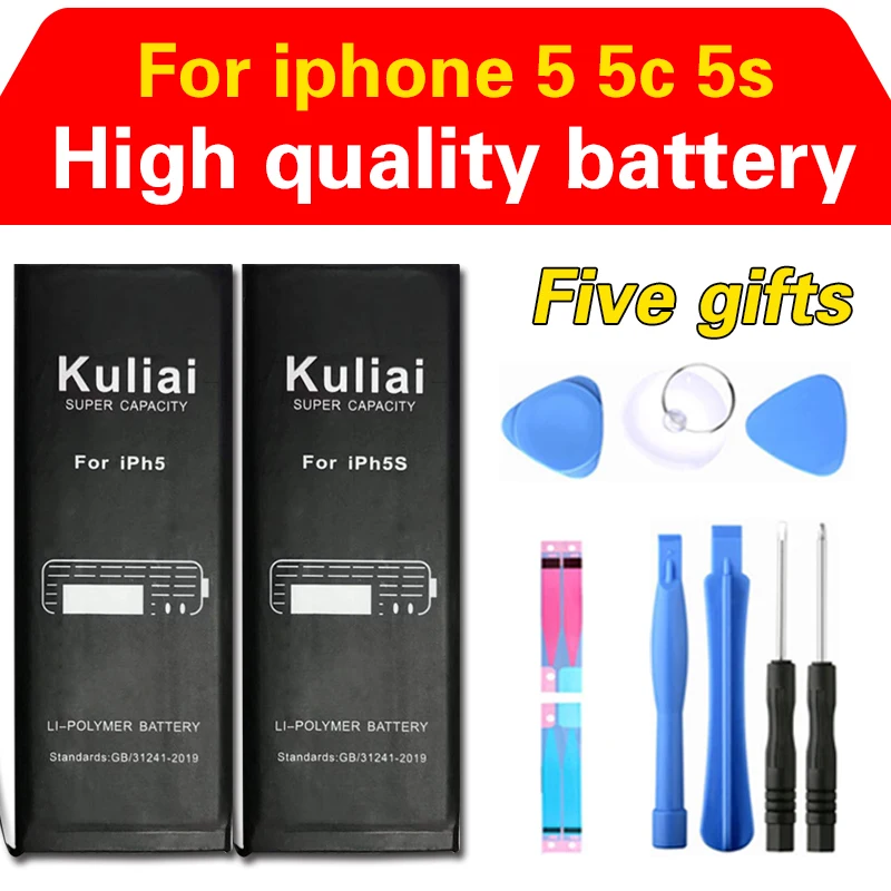 Батарея мобильного телефона для iPhone 5 5S 5C 5G батарея реальной емкости с ремонтными