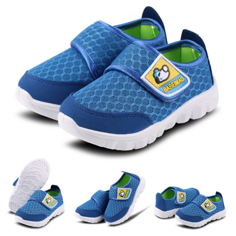 children's sandals near me Children Cute Net Breathable Shoes Boys Girls Sneakers Casual Sport Shoes Kids Soft Shoes Size 19-36 Rubber Hook & Loop Summer children's sandals near me