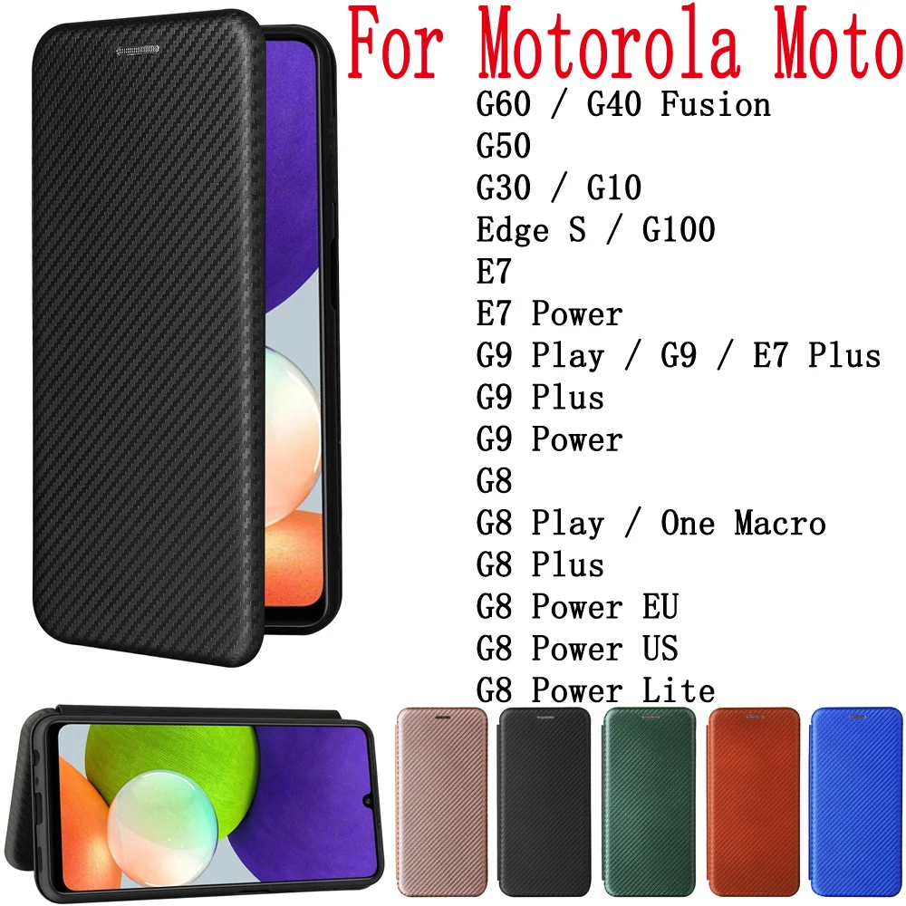 

Sunjolly For Motorola Moto G60 G50 G30 G10 G100 Edge S E7 E7 Power G8 G9 Play Plus Power Lite One Macro Case Cover coque Wallet