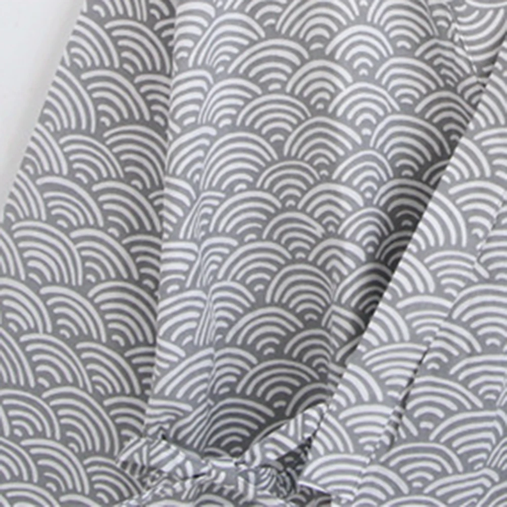 Мужская Мода Печать кимоно халат пижамы Ночная рубашка свободные средней длины халат удобный для отдыха домашняя одежда