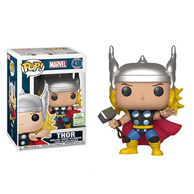 FUNKO POP The Avengers 4 Endgame Тор: Ragnarok Loki Hela VALKYRIE фигурки Модель Куклы Игрушки для подарки на день рождения - Цвет: 438 with box