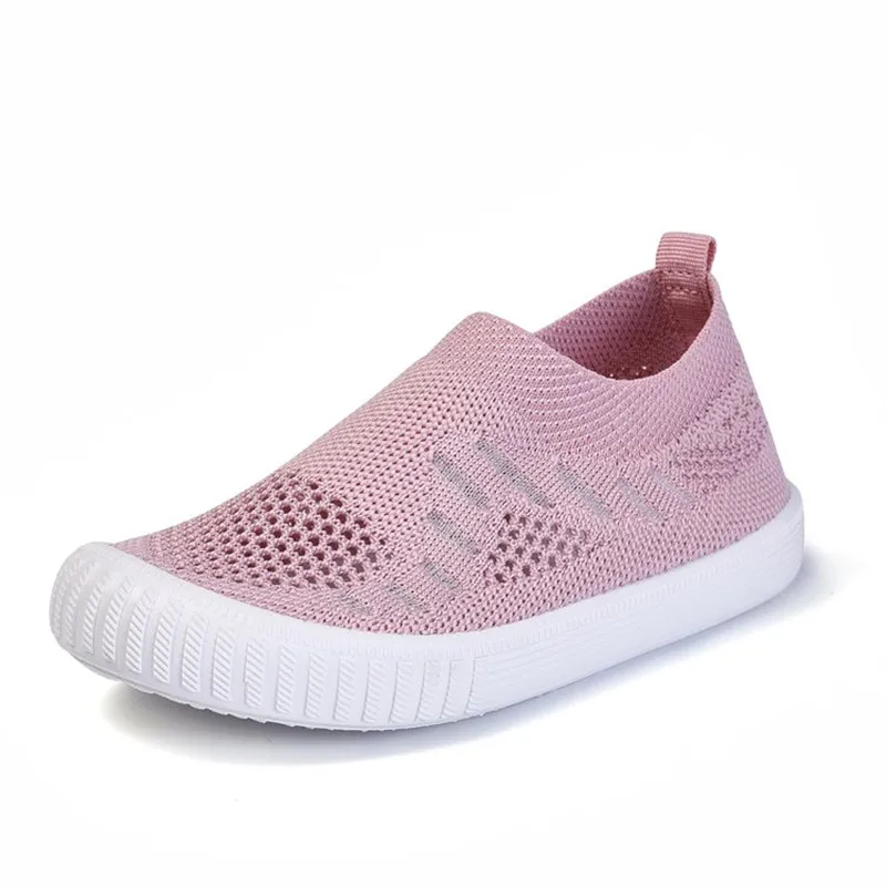 pink Осенние детские кроссовки для девочек, обувь для мальчиков, модная повседневная детская обувь для девочек, спортивная детская обувь для бега Chaussure Enfant - Цвет: pink