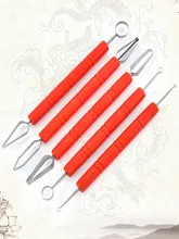  Pottery Tools Caving Knife Set Polymer Clay Modeling Sculpturing Sculpture Pull Carving Knife Poke Knife Double Wire Broach Tool 