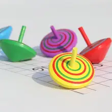 4 шт деревянные классические красочные спиннинг Топы развивающие Дети стресс игрушка для снятия стресса
