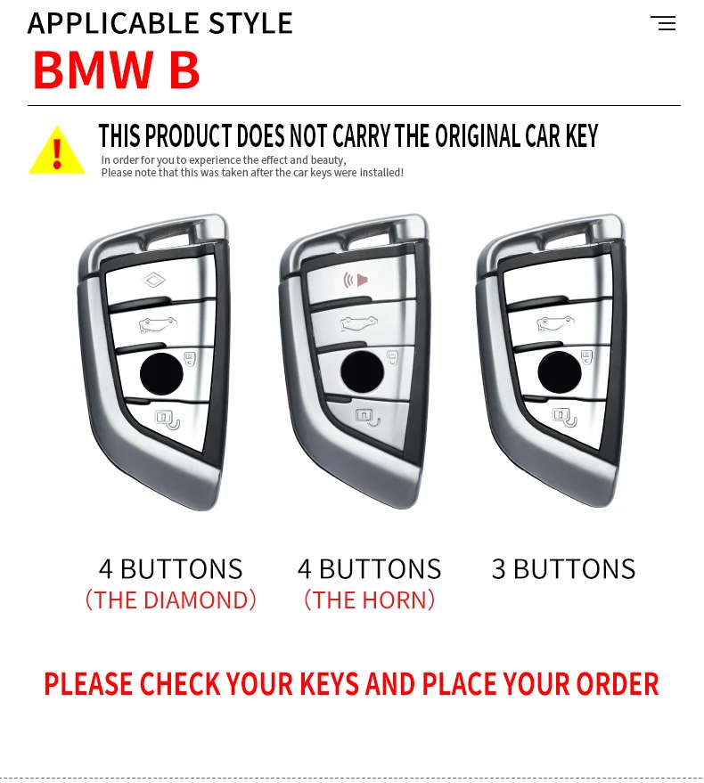 Car Key Case Cover For Bmw 2 3 5 7 Series 6gt X1 X3 X5 X6 F45 F46 G20 G30 G32 G11 G12 F48 G01 F15 F85 F16 F86 - - Racext™️ - - Racext 23