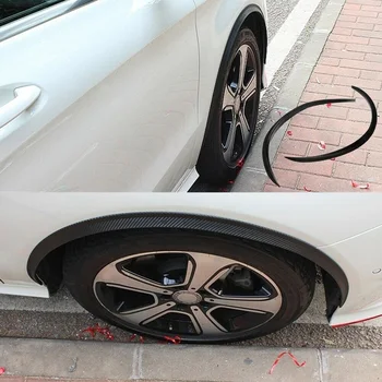 

4Pcs Car Wheel Eyebrow trim Arch Trim Lips Strip Fender Set Black Parts