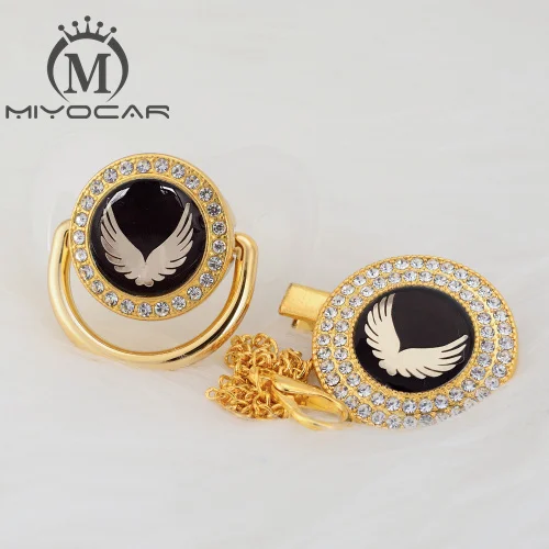 GWG-1 0-6m BLING 7 видов цветов с открытыми пальцами; очаровательные золотистые золотыми крылышками красивые золотыми блестящими соски-Пустышки и соски-пустышки клип BPA бесплатно манекен шику уникальный дизайн грот - Цвет: GWG-1 0-6m