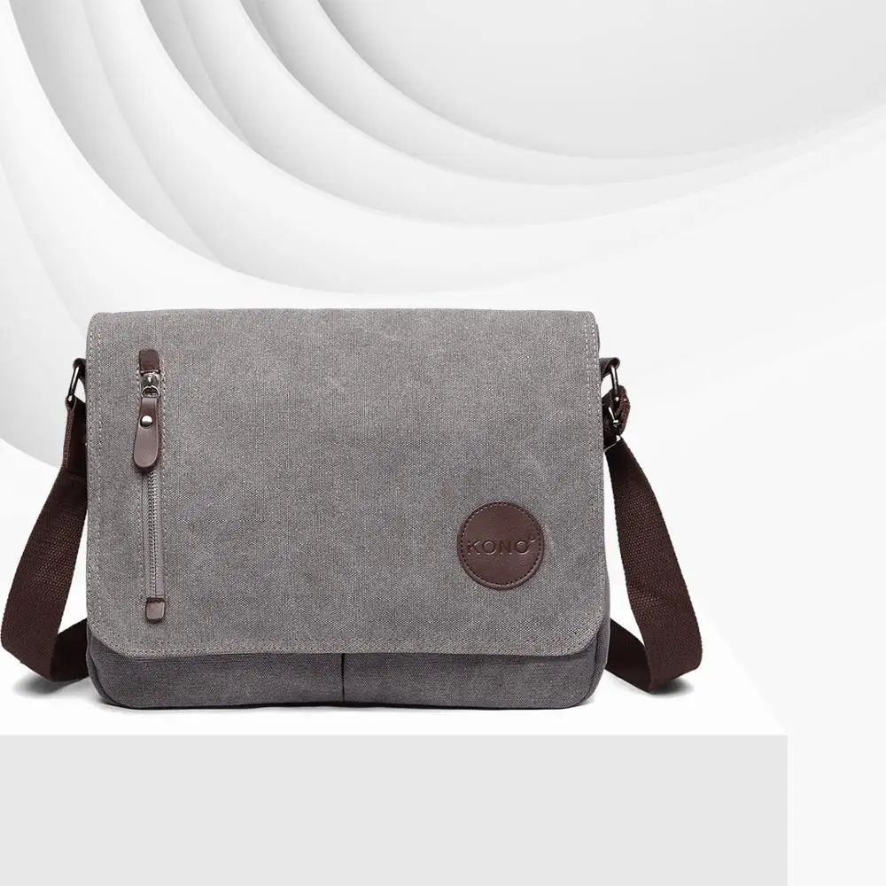 

Kono New 2020 Fashion Canvas shoulder bag Multifunctional large capacity anti-theft bag