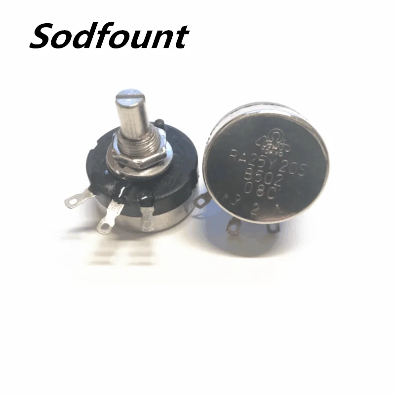 10pcs RA25Y-20S shaft length 6mm potentiometer 1-2W 1K 2K 5K 10K 20K | Обустройство дома