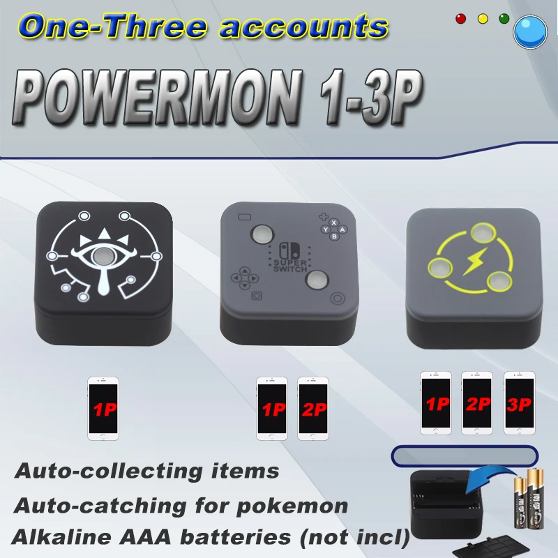 1P 2P 3P Powermon автоматический захват игровой аксессуар для Go Plus GO iPhone 6/для iOS/Android 7