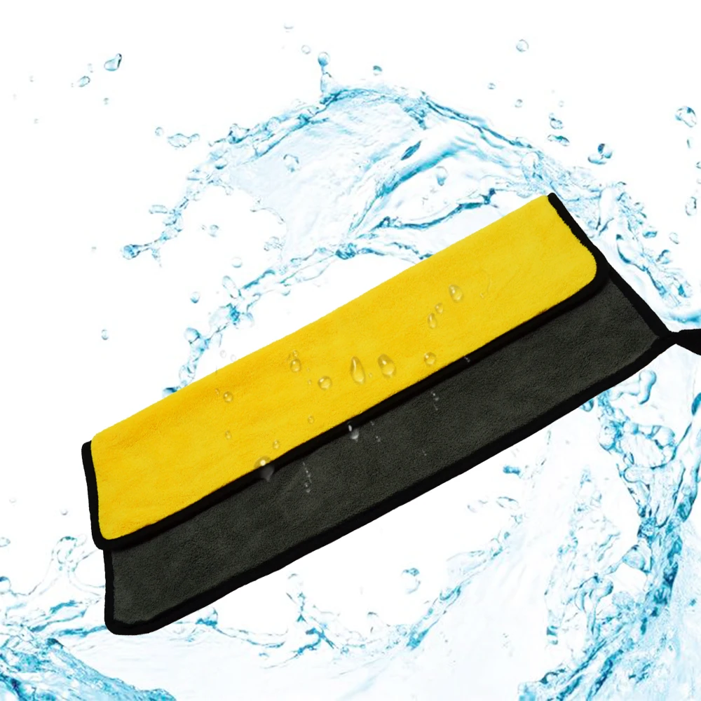 Hviero Auto Care Wash Tools 800gsm 45cmx38/30cmx30cm Thick Plush Microfiber Car Cleaning Car Microfibre Wax Polishing Detailing Towels