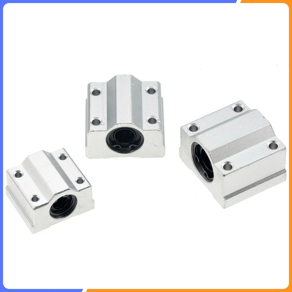 

4pcs Linear Motion Ball Bearing Slide Block Bushing SC8UU SCS8UU SC10UU SCS12UU SCS16UU SC20UU Linear Shaft CNC 3D Printer Parts