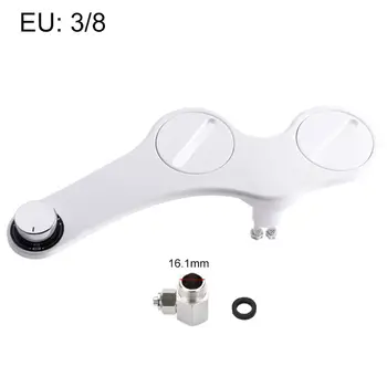 

Frontal Rear Feminine Wash Dual Nozzle Bidet Sprayer Toilet Seat Attachment Y4QC