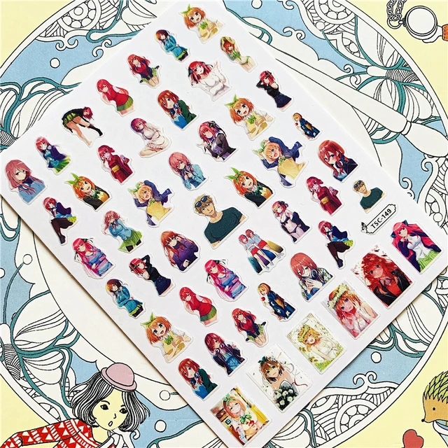 TSC-293 TSC-287 Japanese cartoon anime clown character 3D Back glue Nail Art Stickers Decals Sliders Nail ornament decoration TSC-149 N
