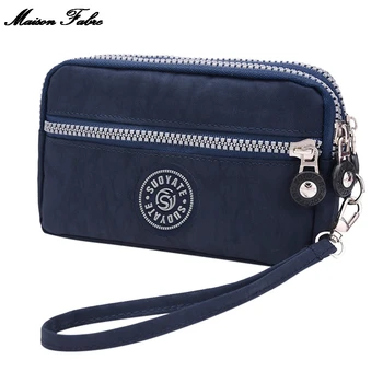 

Maison Fabre Wallet Women Waterproof Canvas Solid Coin Purse Mobile Phone Bags Long Wallet Handbags Wallet For Credit Cards