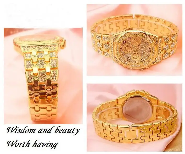Men Watches Top Brand Luxury Iced Out Watch Gold Diamond Watch for Men Square Quartz Waterproof Wristwatch Relogio Masculino