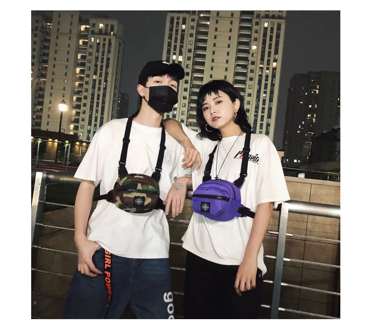 BD-7064# трендовая сумка для прыжков для мужчин и женщин, многофункциональная круглая тактическая нагрудная сумка, мини-рюкзак