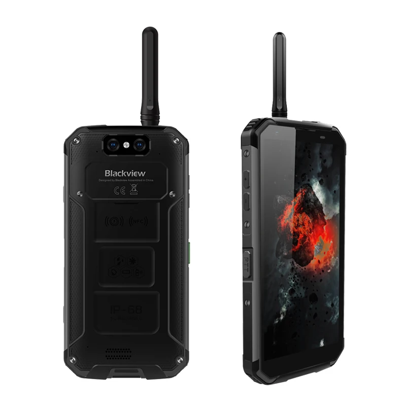 Black Blackview BV9500 Pro IP68 IP69K 5," 18:9 FHD Смартфон 16MP Android 8,1 6 ГБ 128 10000 мА/ч, Беспроводная зарядка для мобильного телефона NFC - Цвет: Black
