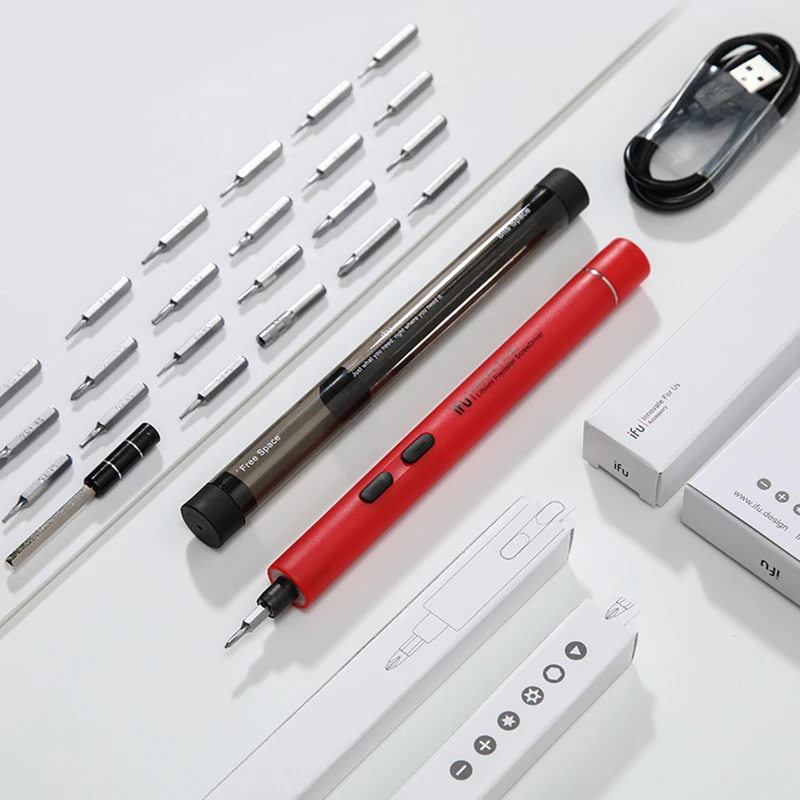 

22 Bits Mini Electric Screwdriver Rechargeable Cordless Power Precision Screw Driver Kit With 3 LED Light For Repairing Work