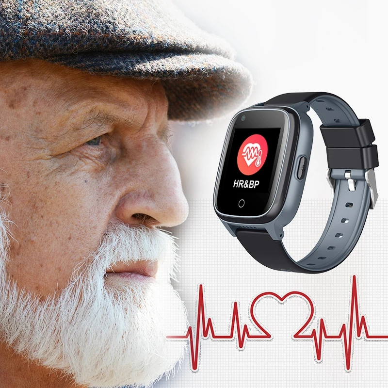Localizador para Idosos Sensor de Queda Idosas com Monitor de Frequência Cardíaca e Pressão Kt17s para Pessoas Wonlex-ver-relógio Inteligente Anti-perda Arterial Gps 4g - Image 3
