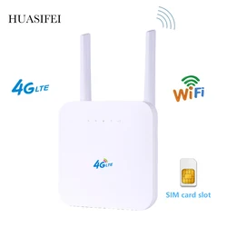 Routeur WiFi 3G/4G sans fil débloqué, avec carte Sim, 300mbps, prend en charge 2 antennes RJ45, Volte, VPN, LTE, CPE, avec port USB 
