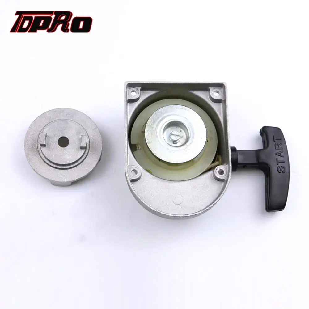 TDPRO 49cc-80cc пусковое устройство Серебристый сплав стартер для 2 Stoke 49cc 60cc 66cc 70cc 80cc
