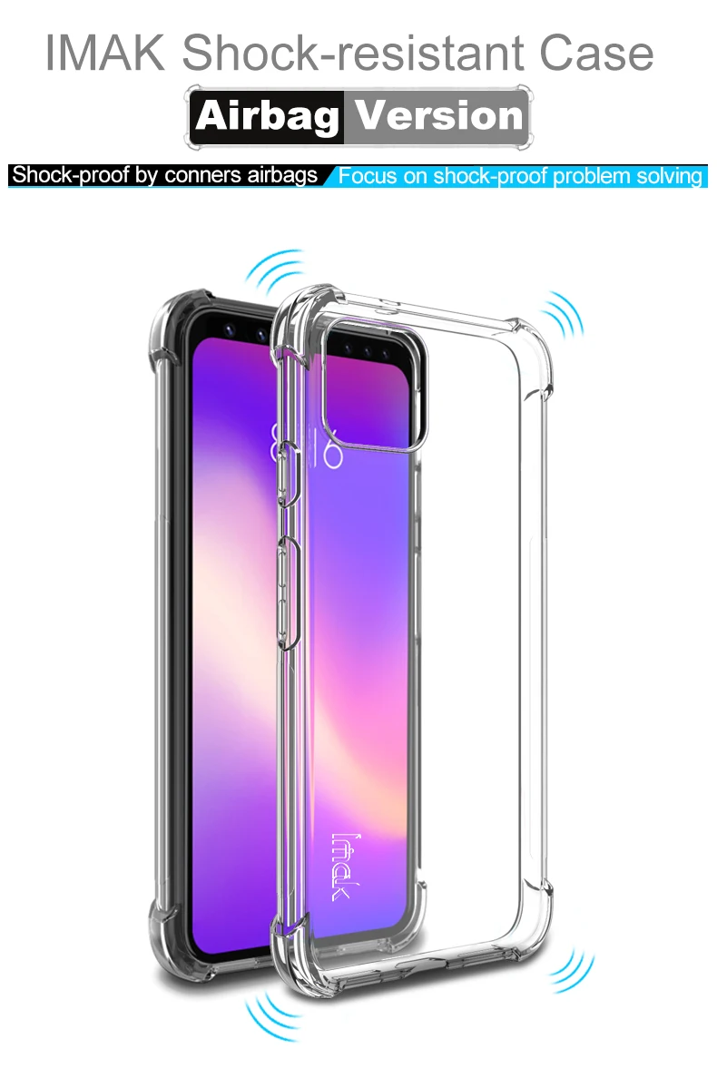 Силиконовый прозрачный чехол IMAK Для Google Pixel 4 XL|Бамперы| |