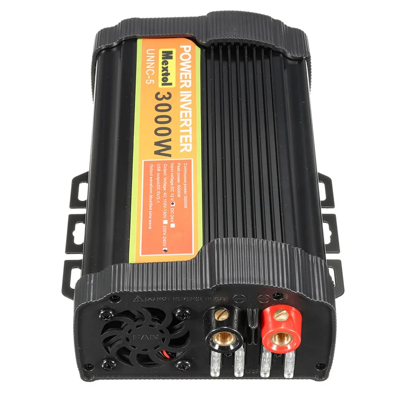 

USB Inverter 12V 220V 6000W Peaks Auto Modified Sine Wave 3000W Voltage Transformer Power Inverter Converter Car Charge